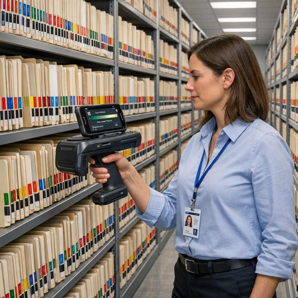 RFID and Barcode Technology for File Tracking